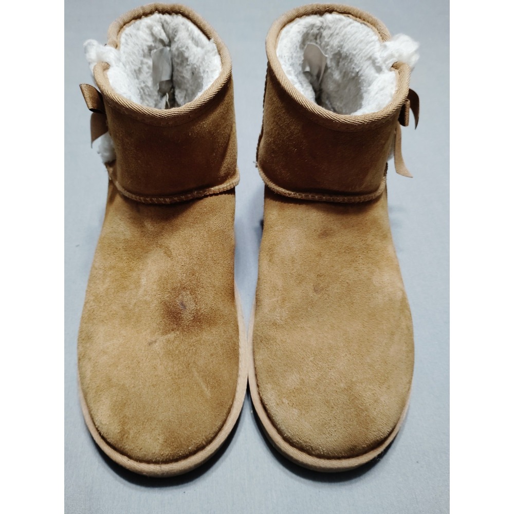 Koolaburra by UGG Women 10.5 Chestnut Victoria Mini Ankle Boot S1273 Suede **